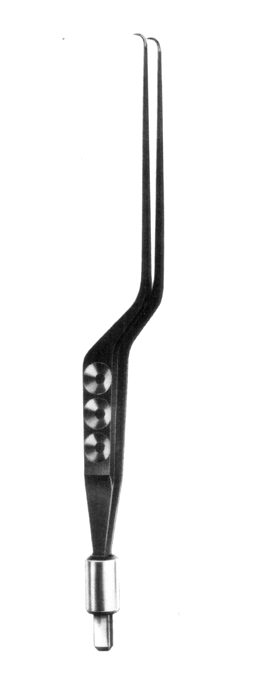 BİPOLAR PENSET BAYONET İZOLELİ EĞRİ UÇLU 20CM NO-D